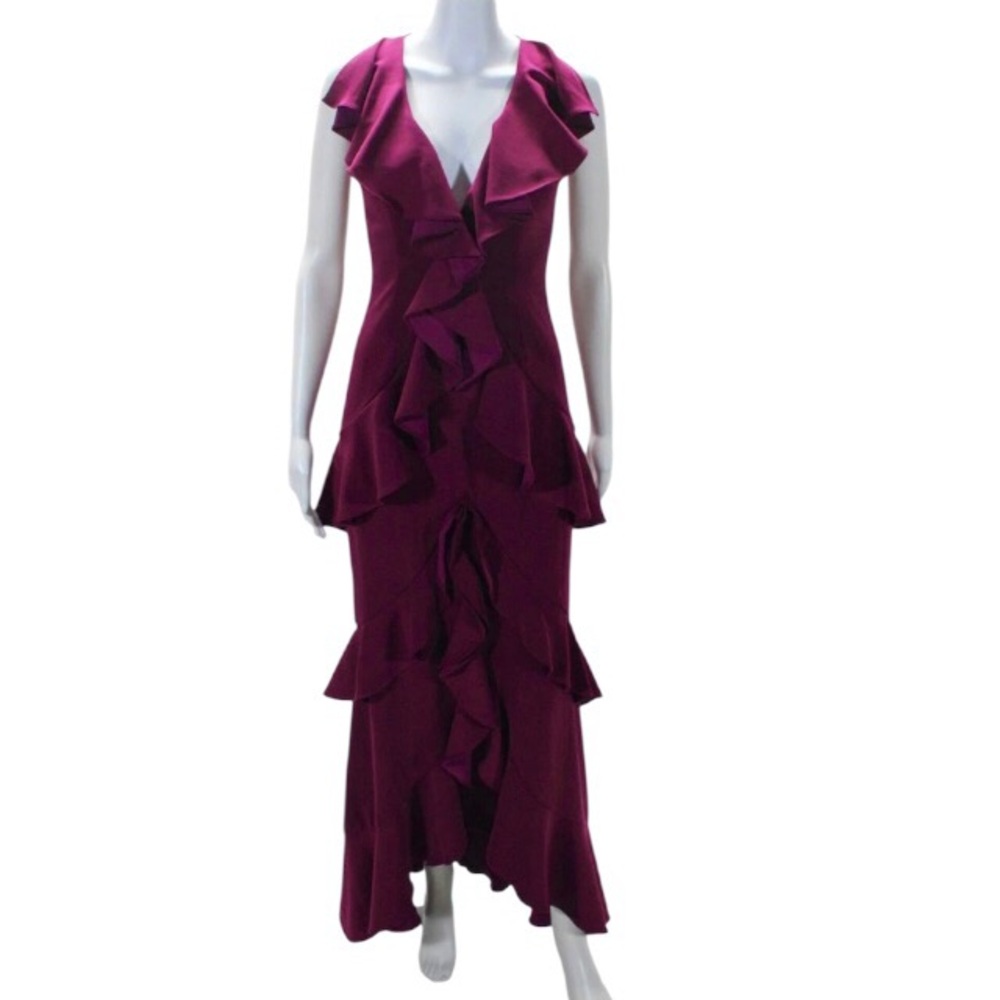 Jay Godfrey June Maxi Dress Size 0 Plum